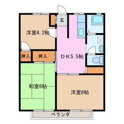 桃園駅 徒歩3分 2階の物件間取画像